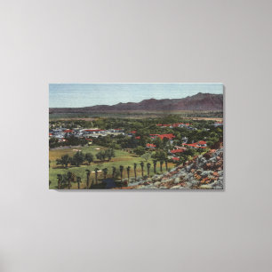 Aerial of O'Donnell Golf Course Canvas Afdruk