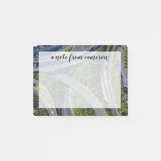 Aerial over Highway Junction Post-it® Notes (Voorkant)