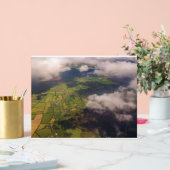 Aerial Patchwork of Irish Farmland and Clouds Acryl Bord (Huwelijk)