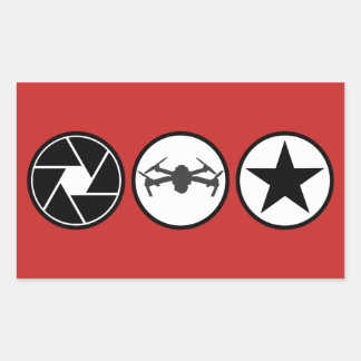 Aerial Photographer DJI Mavic USA Rechthoekige Sticker