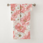 Aerial Pink Tones Towel Chic Ethereal Bathroom (En situation)
