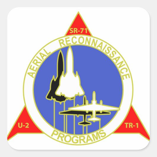 Aerial Reconnaissance Programme Insignia Vierkante Sticker (Voorkant)