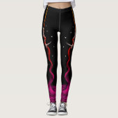 Aerial Silks Artist Fushia Fade Leggings (Voorkant)