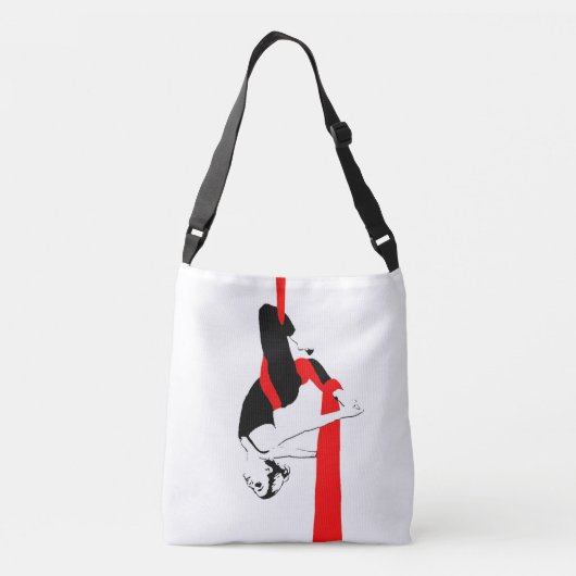 Aerial Silks Cross Body Bag / Studio Gym Bag Crossbody Tas (Achterkant)