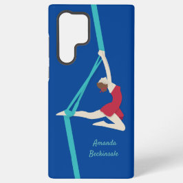 Aerial Silks Dancer in Red Samsung Galaxy Hoesje
