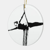 Aerial Silks Dancer Keramisch Ornament (Links)