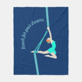 Aerial Silks Fleece Deken (Voorkant)