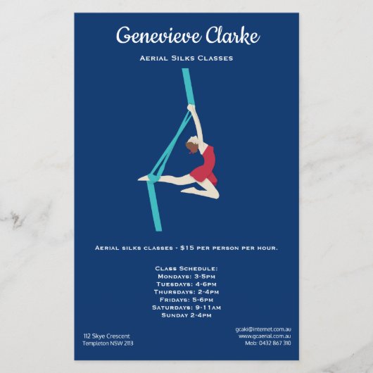Aerial Silks Flyer (Voorkant)