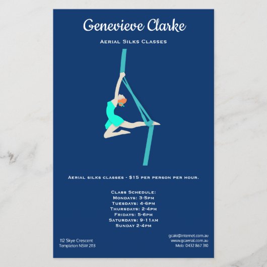 Aerial Silks Flyer (Voorkant)