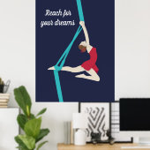 Aerial Silks Poster (Thuiskantoor)