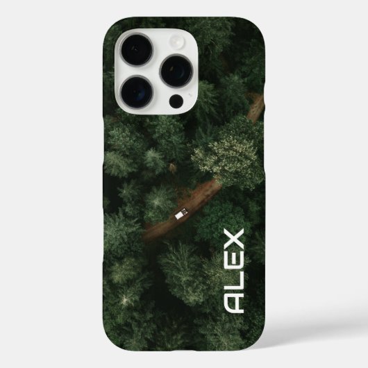 Aerial Tree Topjes met Road - Natuur en Pathway Case-Mate iPhone Case (Achterkant)