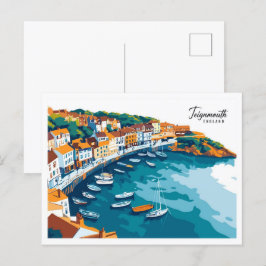 Aerial Uitzicht Teignmouth Engeland Reizen Briefkaart