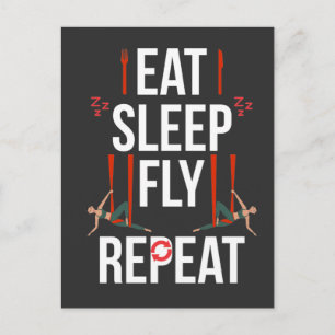 Aerial Yoga Artist Gymnastic Dance Aerialist Girl Briefkaart