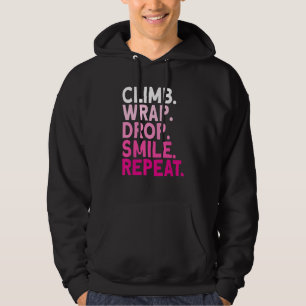 Aerialist klimloopzeemijl herhaal zijderoute hoodie