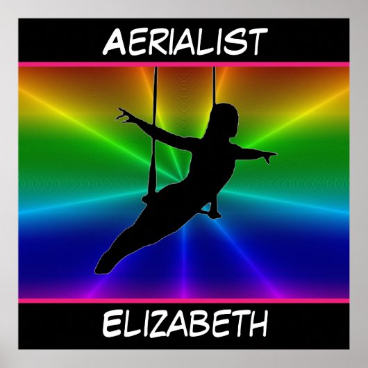 Aerialist Rainbow Burst Poster (Voorkant)