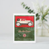 Aero-Acht Vintage-auto Briefkaart (Staand voorkant)