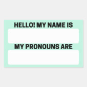 Aero Blue Name & Pronoun Labels (Voorkant)
