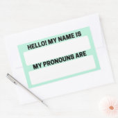 Aero Blue Name & Pronoun Labels (Envelop)