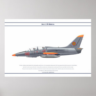 Aero L-39 Roemenië Poster