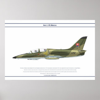 Aero L-39 Slowakije Poster