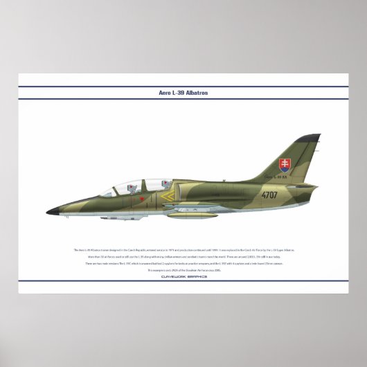 Aero L-39 Slowakije Poster (Voorkant)