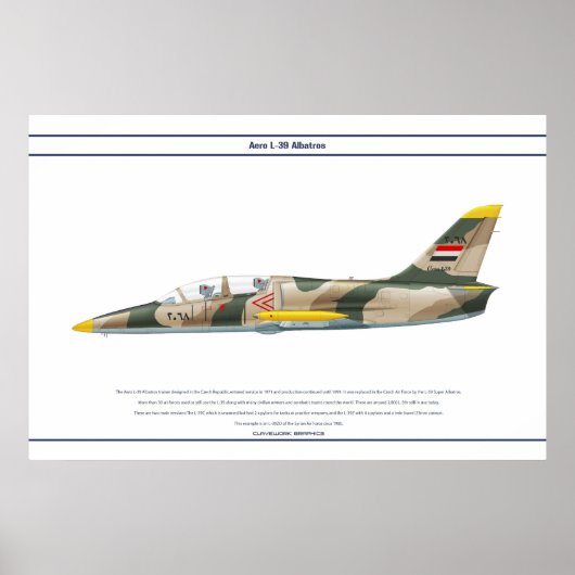 Aero L-39 Syrië Poster (Voorkant)