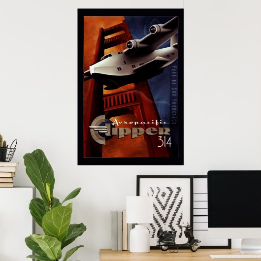 Aero pacificClipper 314 Poster (Thuiskantoor)