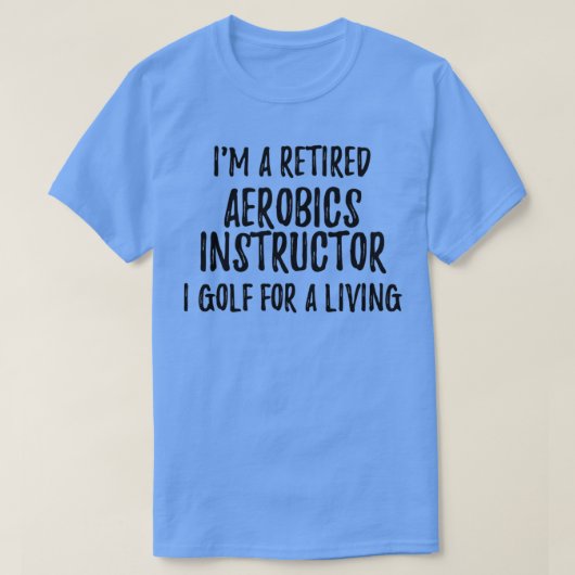 Aerobe vliegeninstructeur i Golf voor een levendig T-shirt (Design voorkant)