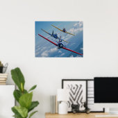 Aërobe vliegtuigen poster (Thuiskantoor)