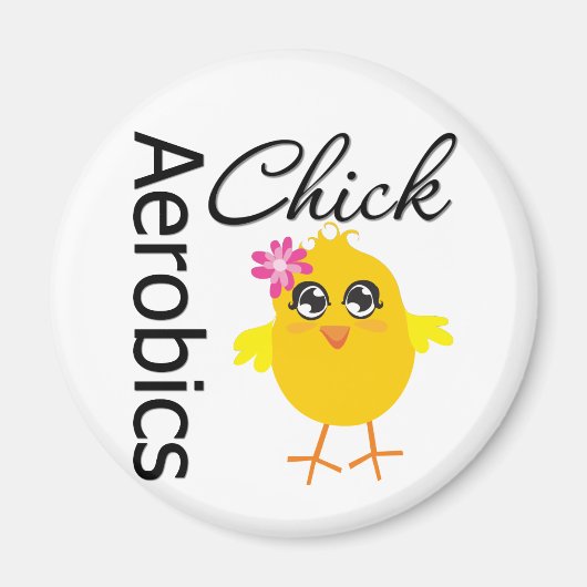 Aerobics Chick Magneet (Voorkant)