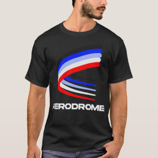 Aerodrome witte letters t-shirt