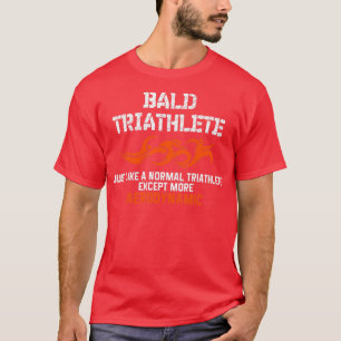 Aerodynamische Bald Triatlete T-shirt