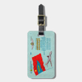 Aeroflot Passenger Ticket Bagagelabel (Voorkant verticaal)