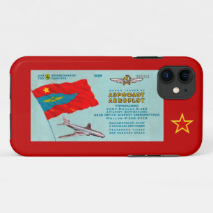 Aeroflot Passenger Ticket iPhone 11 Hoesje