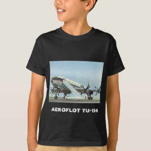 Aeroflot Tu 114 AIRLINER T-shirt