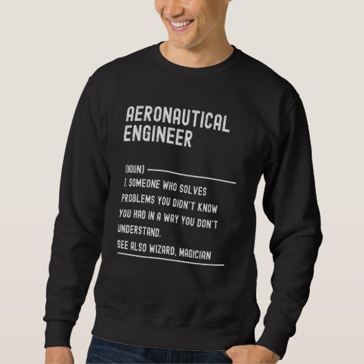 Aeronautical Engineer Definition Shirts Funny Job  (Voorkant)