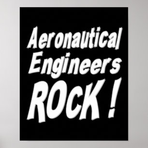Aeronautical Engineers Rock! Poster afdrukken