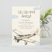 Aéronefs en montée et en vol Invitation d'annivers (Debout devant)