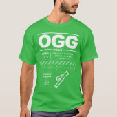 Aéroport de Kahului OGG T-Shirt (Devant)