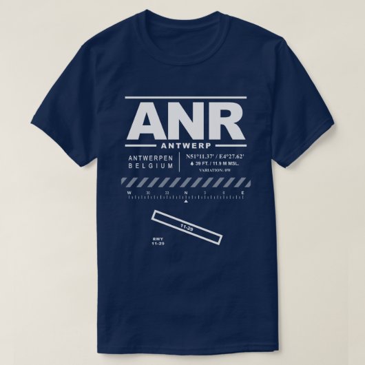 Aéroport international d'Anvers T-Shirt (Design devant)
