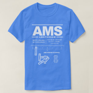 Aéroport Schiphol d'Amsterdam AMS T-Shirt