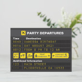 Aéroport Vol Départs Invitation Anniversaire (Debout devant)