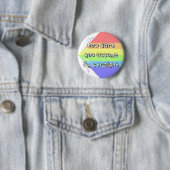 Aeroseksuele Pride - "Hoe denk je dat?" - LGBT Ronde Button 5,7 Cm (In situ)