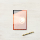 Aeroshell met doorzettingsvermogen Rover daalt naa Post-it® Notes (Op bureau)