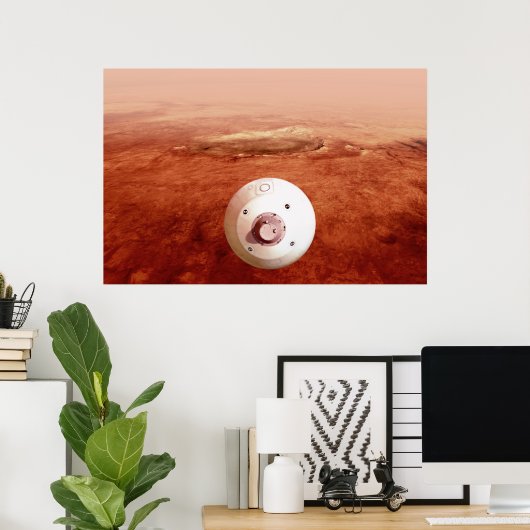 Aeroshell met doorzettingsvermogen Rover daalt naa Poster (Thuiskantoor)