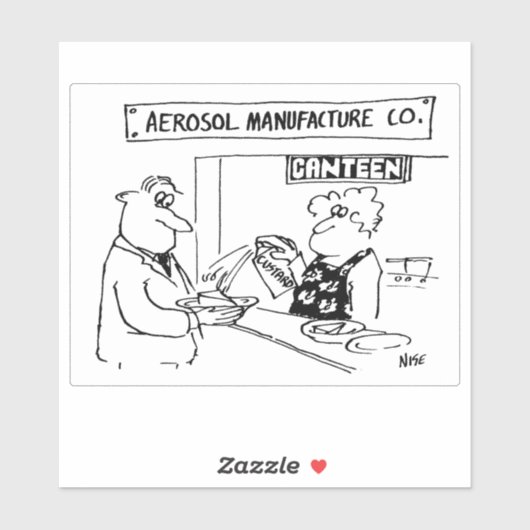 Aerosolfabrikant Canteen Spray-Can Custard Sticker (Vel)