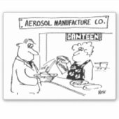 Aerosolfabrikant Canteen Spray-Can Custard Sticker (Voorkant)