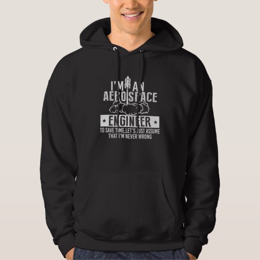 Aerospace Aircraft Mechanic Engineer Engineering Hoodie (Voorkant)