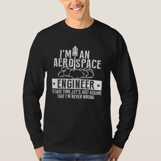 Aerospace Aircraft Mechanic Engineer Engineering T-shirt (Voorkant)