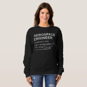 Aerospace Engineer Definition Aerospace Engineerin Trui (Voorkant volledig)